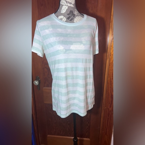 Victoria Secret - PINK - teal & white striped - Medium - Picture 1 of 3